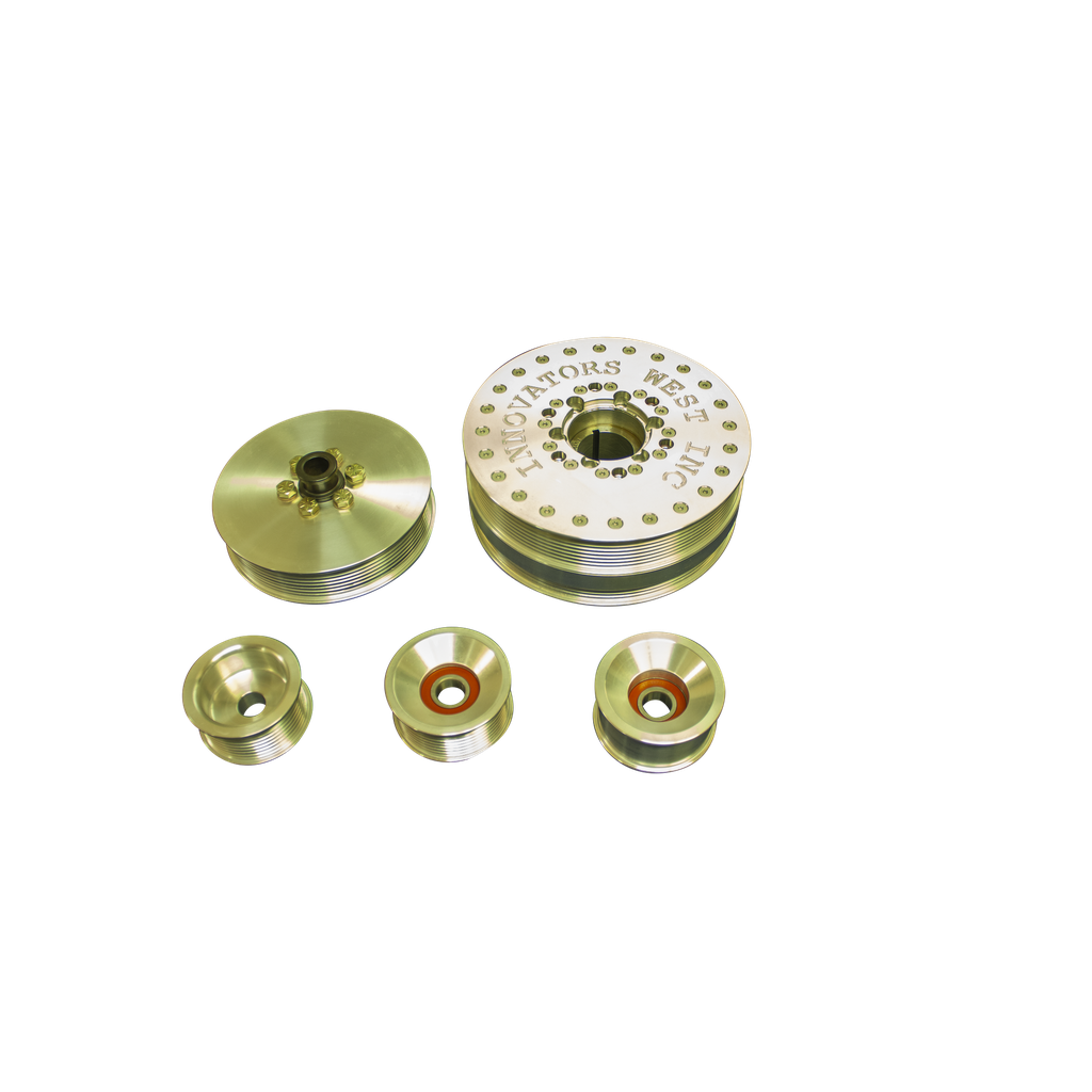[1200-UD-KIT] Pontiac G8 8-Rib Conversion Kit - Standard Diameter Damper  - Underdrive Alternator Pulley