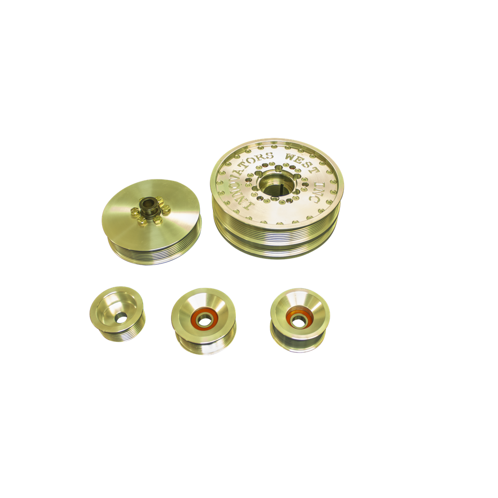 [1045-KIT] LS2 GTO 8 Rib Drive (2nd Design) Conversion Kit with Damper #1045 (Standard Hub, #970 8-Rib Standard)