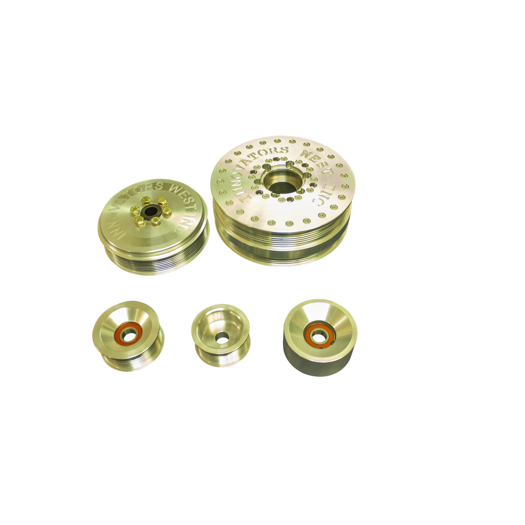 [996-KIT] 1998-2006 GM 1500 Truck 8-Rib Drive Conversion Kit with Std. Dia. Damper #996 (Standard Hub, Standard Pulley)