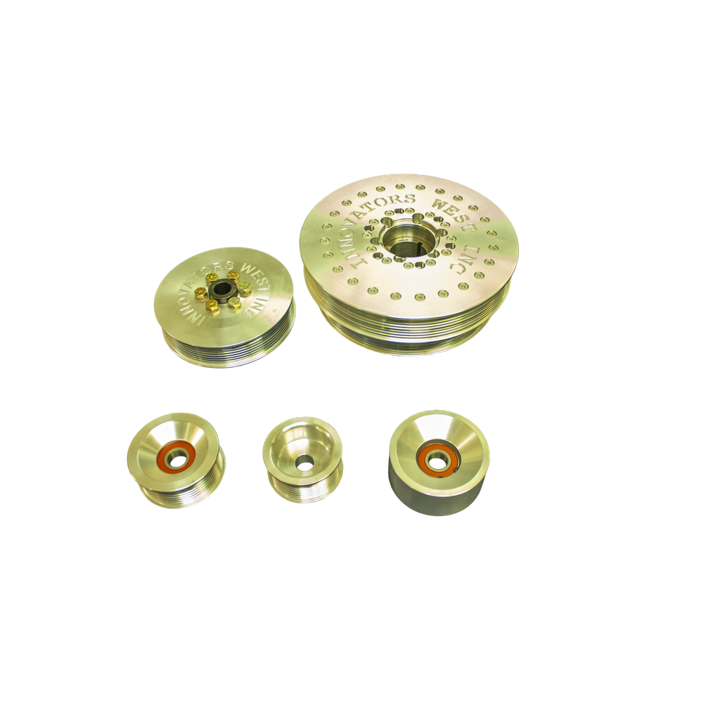 [999-KIT] Trailblazer SS 8-Rib 10% Overdrive Conversion Kit with Harmonic Damper #999 (Standard Hub, Standard Pulley)