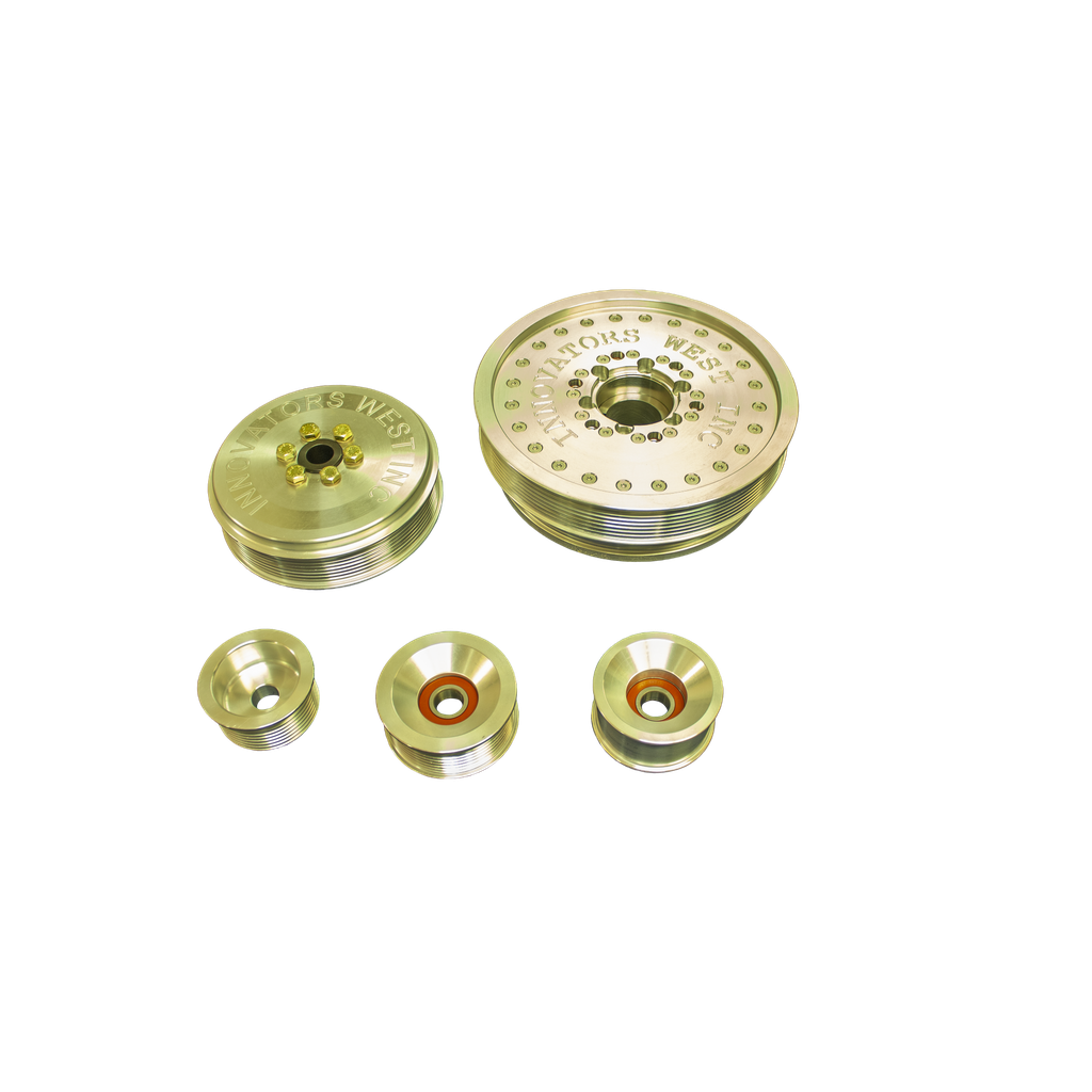 [987-KIT] 1998-2002 Gen 4 Camaro 8 Rib Drive Conversion Kit - 10% Overdrive Damper #987 (Standard Hub, Standard Pulley)